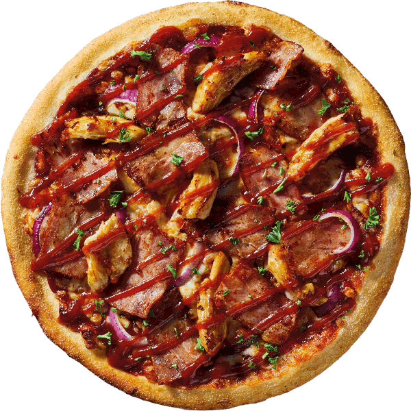 BBQ Double Bacon pizza