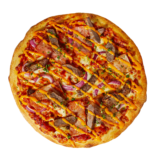 Actiepizza: Biefstuk & Bacon Pizza