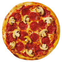 Pepperoni Perfection: een heerlijke pizza boordevol Pepperoni 