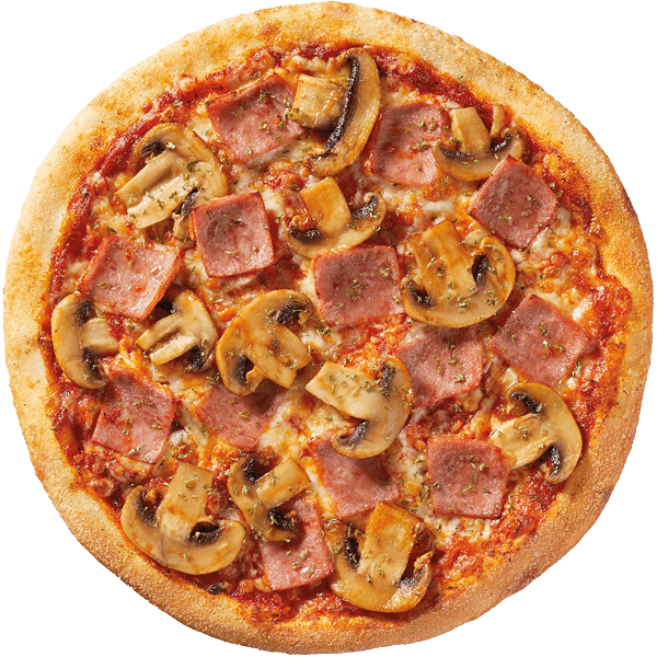 Prosciutto e Funghi pizza
