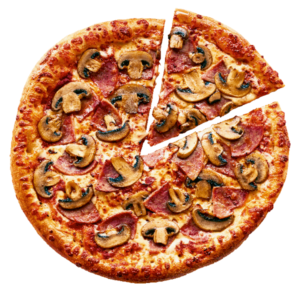  Ham & Mushroom pizza bestellen bij New York Pizza